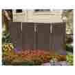 00418010 Suncast Garden Folding Privacy Screen Enclosure Outdoor Brown Wall Panels Room Divider