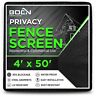 04-212 Privacy Screen Fence Netting Mesh Fabric Windscreen With Black