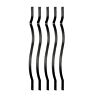 090489539009 Aotree Black Aluminum Silhouette Balusters Pack