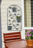 10018891 Summerfield Terrace Butterfly Trellis With Flower Pots High Iron Silver