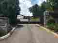 1057 Iron Ornamental Subdivisi Entry Gate 18 Ft Wide Dual Swing Handrails