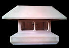 12-pack Unbranded Heat Resistant Plastic White 4 X Fence Post Cap Solar Lights 5 Leds