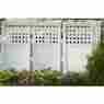121308 Outdoor White Screen Panel Fence Privacy Enclosure Patio Back Yard Garden 4pc 0791756121308
