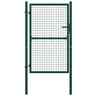 145735 Vidaxl Fence Gate Steel Green 719883769011