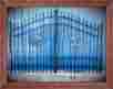 1641 Creative Iron Works Ornamental Driveway Entry Gate 11ft Wide Single Swing Fencing Handrails