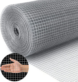 19 Gauge Hardware Cloth 1/2inch Chicken Wire Fence Galvanized Welded Cage