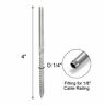 1s1895 Stainless Steel Swage Lag Screw Stud Threaded For Cable Railing