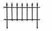 22.5-in 831770 Empire Black Steel Garden Fencing 18-in H X L Fence Yard Fences 651082831770