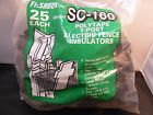 Sc-160 25-per Fi-shock T-post Insulators New Black Polytape Bag