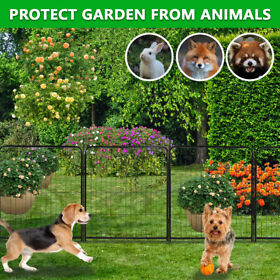 Usk9266692 32inch.h 2 Panel Garden Metal Fence Border Edging Flower Bed Outdoor Rustproof