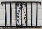 34x24 Marked Not Old Vtg Black Wrought Cast Iron Fence Gate Small Section Heavy Gage Garden