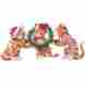 35842 Collections Etc Holiday Santa Hat Kittens With Wreath Stake By