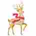 36473 Collections Etc Elegant Gold Scrollwork Deer Stake