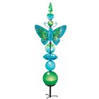 36983 Collections Etc Glass Butterfly Stake 36983 Collections Etc Glass Butterfly Stake