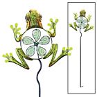 36996 Collections Etc Frog Spinner Stake
