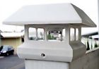 4-pack Unbranded Heat Resistant Plastic White 4 X Fence Post Cap Solar Lights 5 Leds