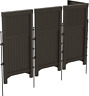 4 Panel Outdoor Screen Enclosure - Suncast Freestanding Wicker Resin 445043375358