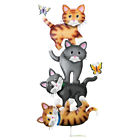 41891 Collections Etc Cat Playtime Decorative Outdoor Yard Stake By