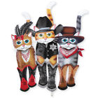 41894 Collections Etc Old West Cat Trio Decorative Outdoor Yard Stake