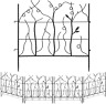 445031486424 Amagabeli Garden Home Decorative Fence Outdoor Rustproof Metal