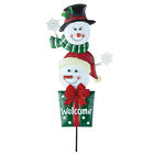 44894 Collections Snowmen Welcome Stake By Etc