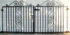 44x44 Marked Not Old Vtg Wrought Cast Iron Gauge English Garden Double Gate Single Or Pair 44x44 Marked Not Old Vtg Wrought Cast Iron Gauge English Garden Double Gate Single Or Pair