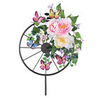46605 Collections Floral Wagon Wheel Stake By Etc 191121179178
