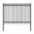 4fencenice8x6 Aleko Nice Style Self Unassembled Steel Fence 8ft X 6ft Black Lot Of 4