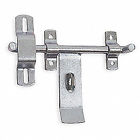 4pb56 Grainger Approved Steel Padlockable Slide Latch Silver 190735045633