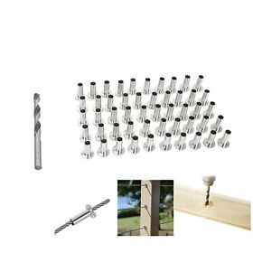 Rn5439 50pcs T316 S Protective Protector Sleeve For 1/8 3/16inch Cable Railing New