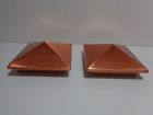 6-by-6-inch Woodway Products 2 New Redwood Copper Pyramid Post Caps Free Quick Ship 6-by-6-inch Woodway Products 2 New Redwood Copper Pyramid Post Caps Free Quick Ship
