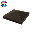 6 In. X Black Pyramid Aluminum Post Cap