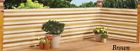 603305236381 Brown White Stripes Deck Fence Woven Privacy Netting