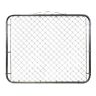 663234 Origin Point Large Chain Link Fence Flat Top Gray Galvanized