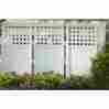 68284 Suncast Outdoor Screen 4 Panel Porch Patio Garden Fence Privacy Enclosure White 729787468284