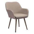 703843 Zuo Modern Pismo Wide Aluminum Frame Upholstered Dining 816226016820