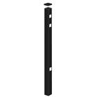 73008708 Tuffbilt Durable Black Aluminum Fence End Post
