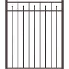 73009531 Tuffbilt Black Aluminum Straight Gate