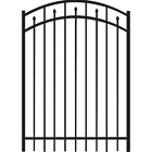 73009534 Tuffbilt Black Arched Powder Coated Aluminum Fence Gate