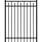 73009537 Tuffbilt Powder Coated Black Aluminum Straight Fence Gate
