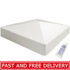 73012417 Veranda Vinyl Pyramid Post Cap With Glue White 0040933124176