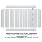 73014498 Veranda White Missouri Water Resistant Unassembled Vinyl Fence Kit
