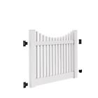 73014750 Veranda White Durable Yukon Scallop Vinyl Fence Gate
