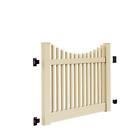 73014751 Veranda Water Resistant Sand Yukon Scallop Vinyl Fence Gate