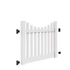 73014760 Veranda Durable White Kettle Scallop Vinyl Fence Gate