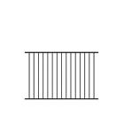 73017993 Tuffbilt Powder Coated Black Beechmont Aluminum Unassembled Fence Kit