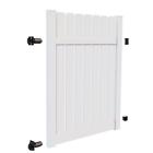 73024127 Veranda White Durable Sacramento Vinyl Drive Fence Gate Kit