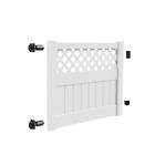 73025031 Veranda White Durable Carlsbad Vinyl Fence Gate Panel