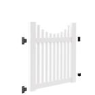 73025383 Veranda White Vinyl Lightweight Ottawa Scallop Fence Gate