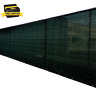 744110178036 Black Privacy Fence Screen Plastic Netting Mesh Fabric